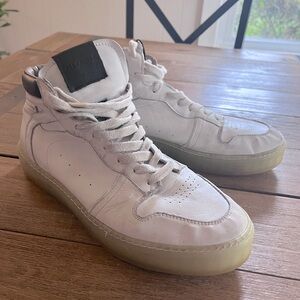White AllSaints leather sneakers
